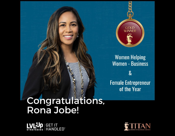 Our CEO Rona Jobe has been acknowledged at the prestigious TITAN Women In Business Awards!