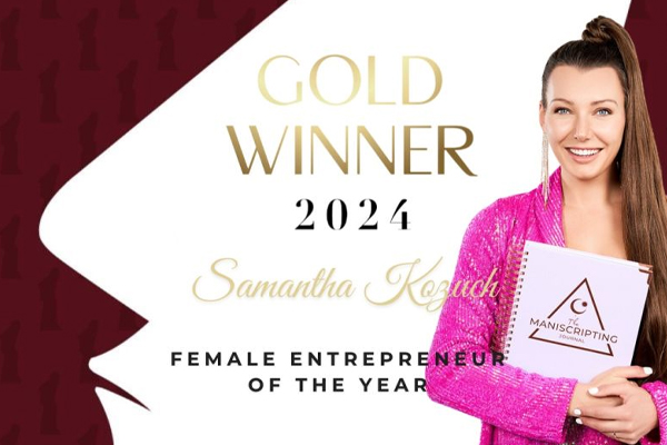 TITAN Women In Business Awards - Samantha Kozuch of The Maniscripting Journal is Awarded with Entrepreneur of the Year